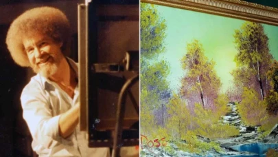 Bob Ross’un ekran başında yaptığı ilk resimdi! Yaklaşık 10 milyon dolar fiyat biçildi