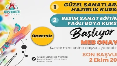 Güzel Sanatlar Fakültesi ve Liselerine hazırlanan gençler için ücretsiz kurs