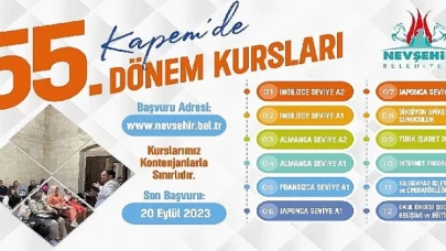 KAPEM’de 55. Dönem Kursları için kayıtlar başladı