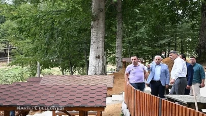 Kartepe Çamçeşme Mesire Alanında son dokunuşlar