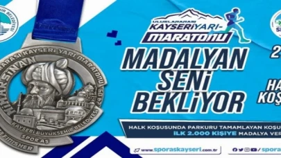 Kayseri’de yarı maratona geri sayım