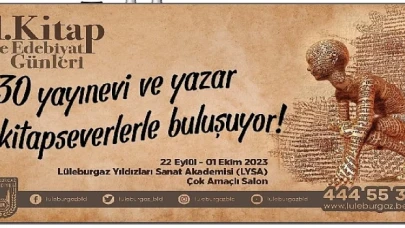 Lüleburgaz’da 1.Kitap ve Edebiyat Günleri Başlıyor