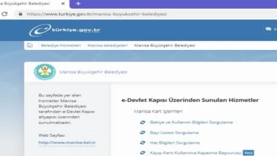 Manisa Kart için e-Devlet’e bir hizmet daha eklendi