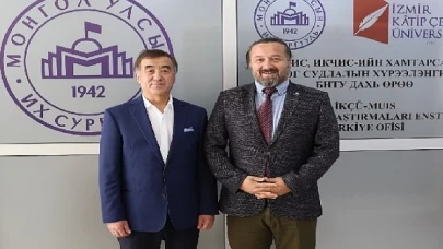 Moğolistan Büyükelçisinden İKÇÜ’ye Ziyaret