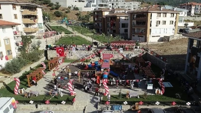 Başkan Ceritoğlu Sengel100. Yıl Parkını ve Seyir Terasını çocuklarla birlikte açtı