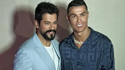 Burak Özçivit, Cristiano Ronaldo ile fotoğrafını paylaştı