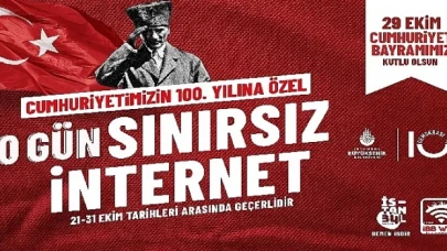 İBB’den 100. yıla özel sınırsız internet