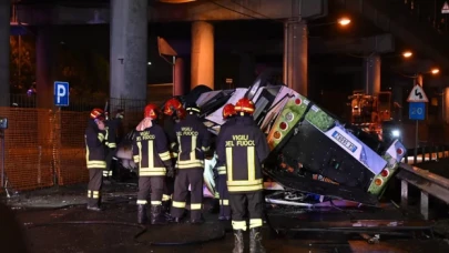 İtalya Venedik'te otobüs kazası: 20 ölü