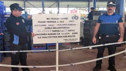 Kurallara Uymayan Pazarcılara Ceza Verildi