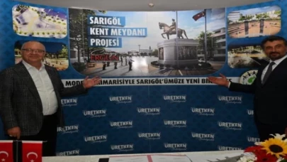 Manisa Sarıgöl’ün Kent Meydanı için yer teslimi tamam