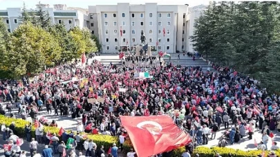 Nevşehir’den Filistin’e destek, İsrail’e öfke