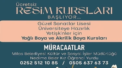 Resim Kursuna Kayıtlar Başladı