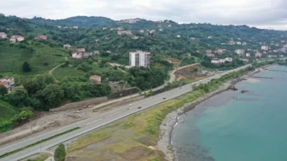 Rize otobüs terminalinde çalışmalar sürüyor