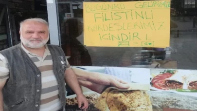 Sasonlu esnaflardan Filistin’e destek