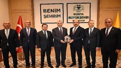 Ticaret Bakanı Ömer Bolat, Konya Büyükşehir Belediye Başkanı Uğur İbrahim Altay’ı ziyaret etti.