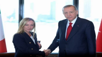 Cumhurbaşkanı Erdoğan Meloni ile görüştü