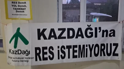 Dağahmetçeliler: Köyümüzde RES İstemiyoruz