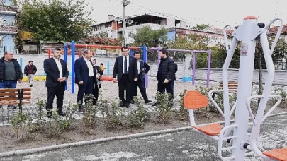 Harmancık ilçesi’nin ilk parkı Osmangazi Belediyesi’nden