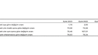 Hizmet Üretici Fiyat Endeksi (H-ÜFE) yıllık yüzde 78,46, aylık yüzde 1,70 arttı