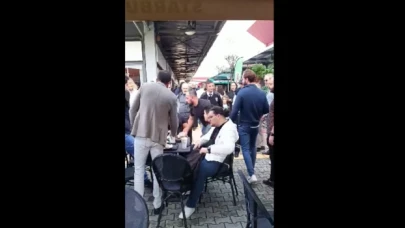 İzmit'te, İsrail'i protesto amacıyla Starbucks'ta oturan müşterilere tepki gösterdiler