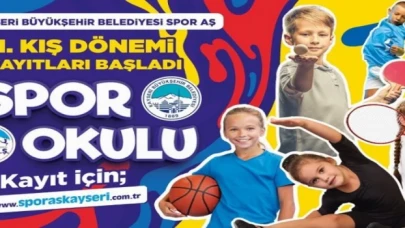 Kayseri Büyükşehir Belediyespor kış okulu kayıtları başladı