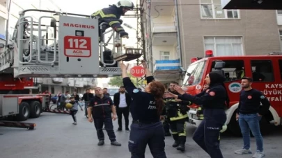 Kayseri itfaiyesinden canlılara kurtarma operasyonu