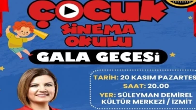 Kocaeli İzmit Belediyesi Çocuk Sinema Okulu için gala zamanı