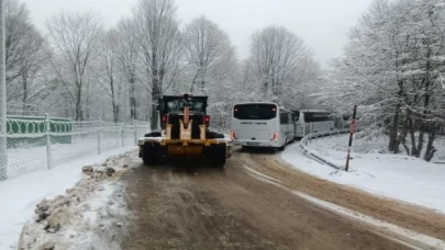 Kocaeli’nin kar kaplanları iş başında