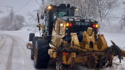 Osmangazi’de karlı yollara anında müdahale