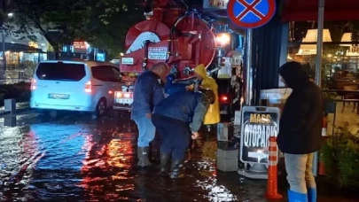 Şiddetli yağışlarda isu’dan yoğun mesai