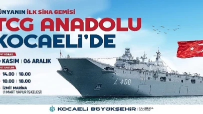 TCG Anadolu, 30 Kasım’da Kocaeli’ye geliyor