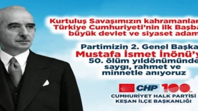 Anıl Çakır’dan İsmet İnönü için anma mesajı