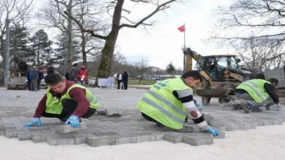 Bursa İnegöl’de Karahasanlar parke taşa kavuştu