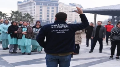 Bursa Osmangazi’de deprem ve yangın tatbikatı yapıldı