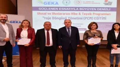 ’Güçlenen esnafıyla büyüyen Denizli’ projesi sertifikalandırdı