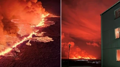 İzlanda'da haftalardır süren depremlerin ardından yanardağ patladı