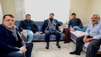 AK Parti milletvekili Çalışkan ve belediye başkanı Savran’dan Gazi Ali Aydoğdu’ya ziyeret