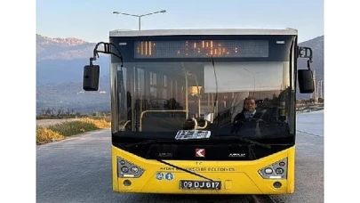 Aydın Büyükşehir Belediyesi şehitlerimiz için toplu ulaşım araçlarına siyah kurdele astı