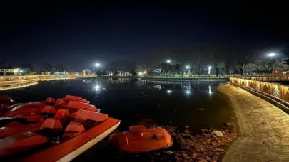 Aziz Duran Parkı’nın gece görüntüsü değişti