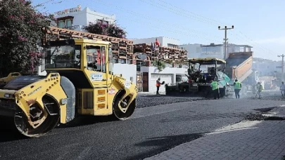 Bodrum’da 18 Bin Metre Sıcak Asfalt yapıldı