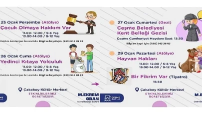 Çeşme Belediyesi’nden çocuklara Somestr hediyesi