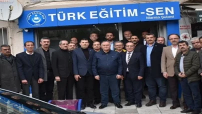 Erkan Akçay’dan Türk Eğitim Sen Manisa Şubesine ziyaret