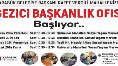 Gezici Başkanlık Ofisi Başlıyor..