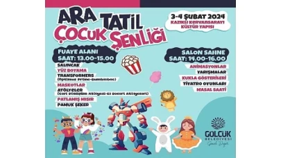 Haydi çocuklar ara tatil şenliğine