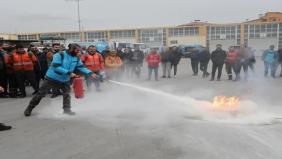 Kayseri Kocasinan’dan yangın tatbikatı