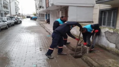 Manisa’da MASKİ ekipleri fırtına ve yağışta sahadaydı