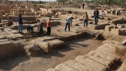 Mardin'deki antik kentte 400 metre uzunluğunda 1500 yıllık su kanalı bulundu