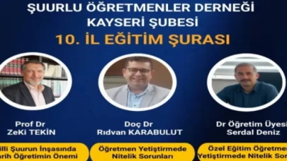 Öğretmenler Kayseri’de eğitim şurasında buluşacak