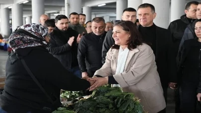 Başkan Çerçioğlu’na Yenipazar’da sevgi seli