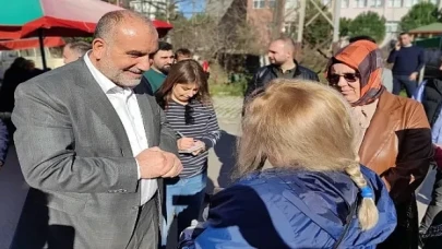 Başkan İbrahim Sandıkçı’ya Sevgi Seli